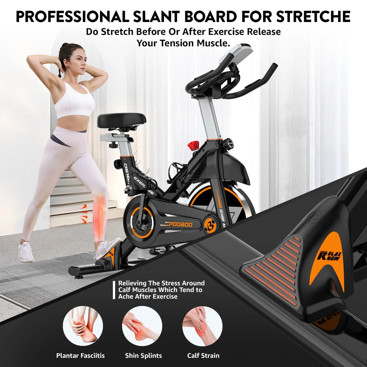 Indoor Cycling Bike Stationary Magnetic Resistance 35lbs Flywheel E5649