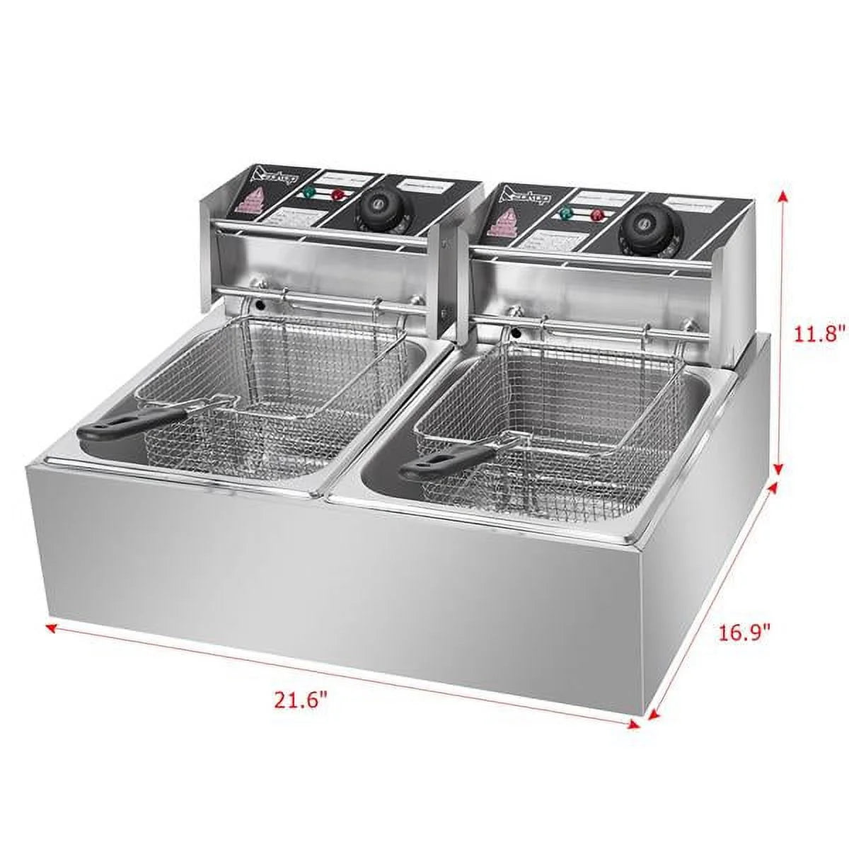 12L 5000W Stainless Steel Electric Countertop Deep Fryer G134