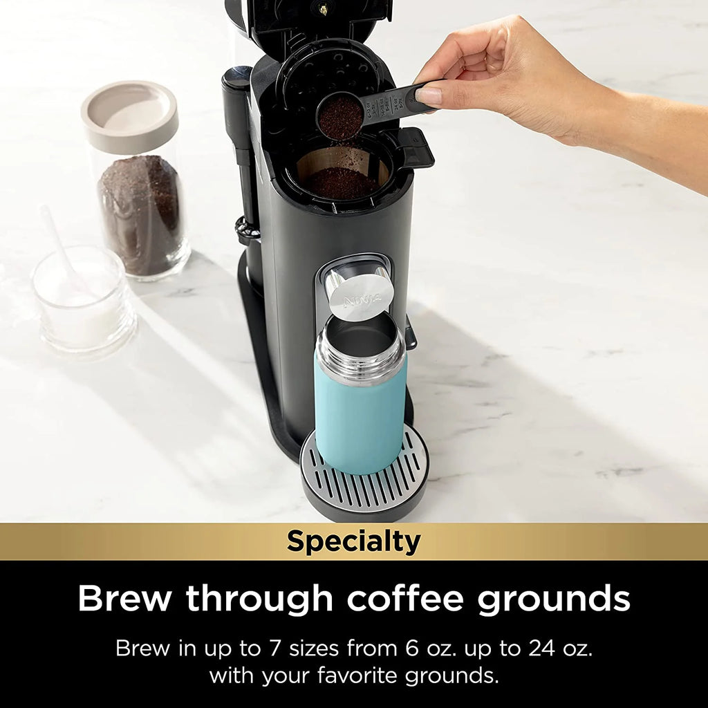 Single-Serve Coffee Maker with Milk Frother, Black Z131599