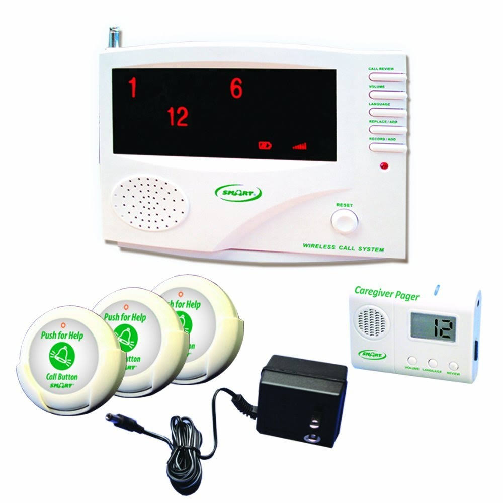 30 Channel Central Monitoring Unit with 3 Nurse Call Buttons and Pager J638082