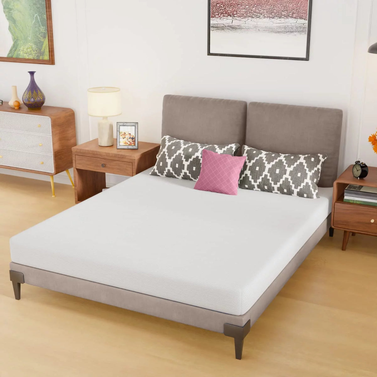 Queen Size 6 Inch Medium-Firm Foam Mattress O588612