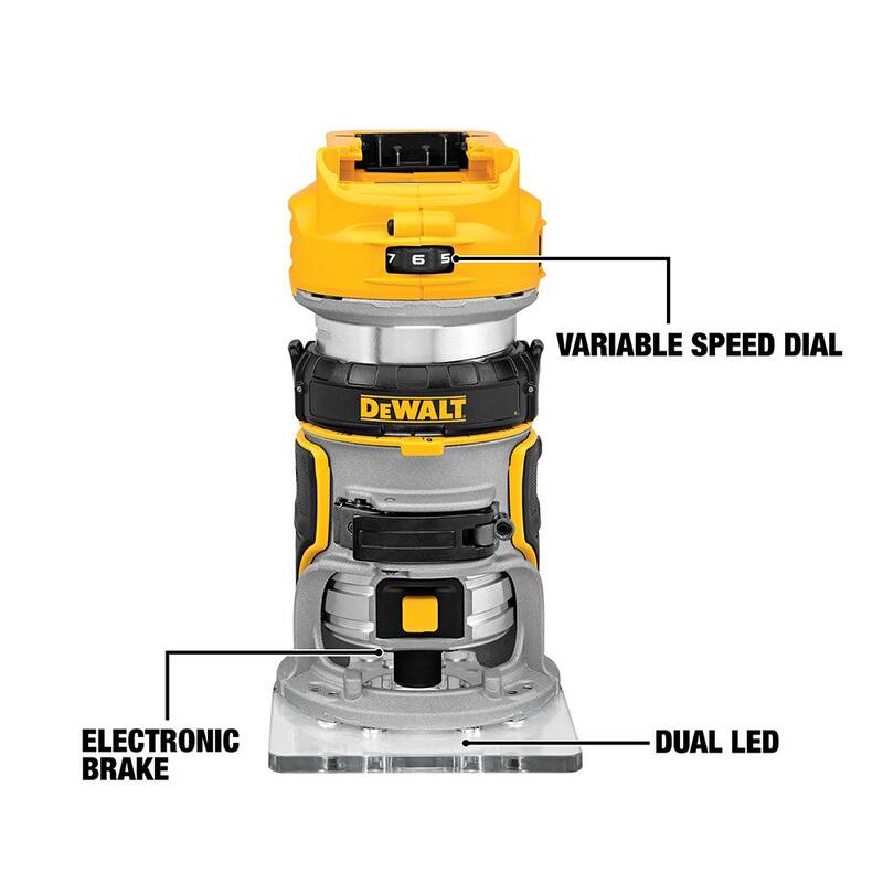 20V MAX Cordless Brushless Compact Router with Battery and Charger R2168