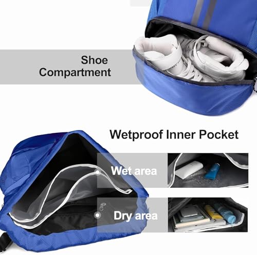 Drawstring Backpack with Shoes Compartment and Wet Proof Pocket S166