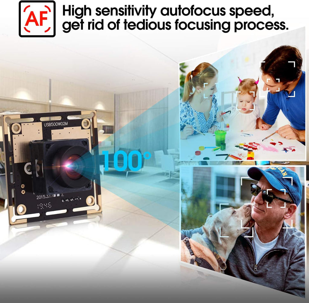 5 Megapixel USB Camera Module with 100 Degree Lens L783