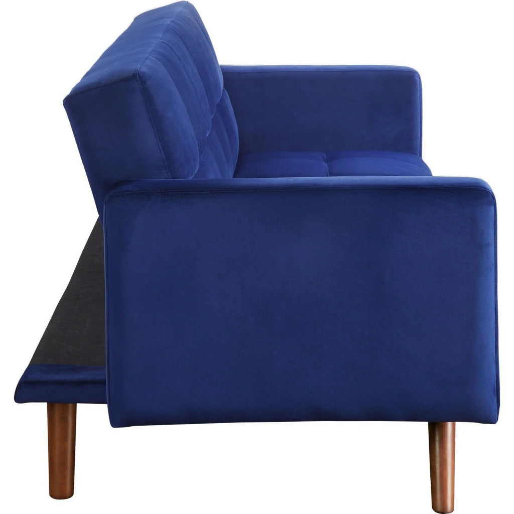 Blue Adjustable Fabric Sofa D277