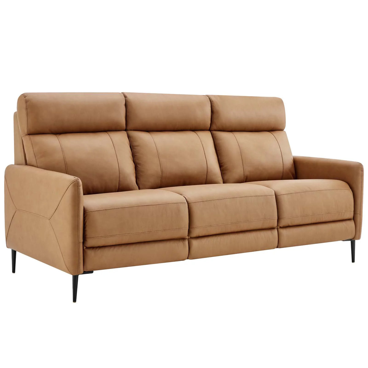 Tan Leather Sofa Y76159
