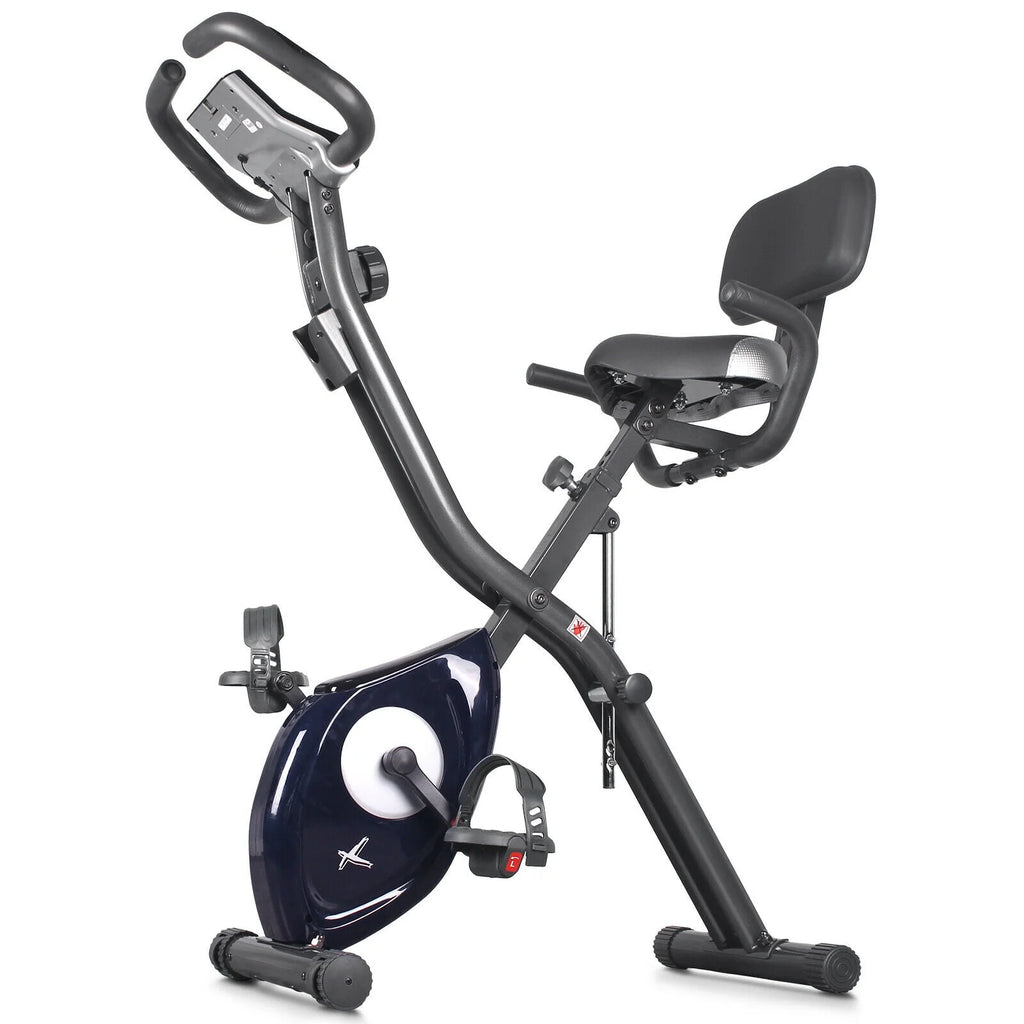 Folding Indoor Cycling Exercise Bike 10-Levels Resistance 220 Lb L884344
