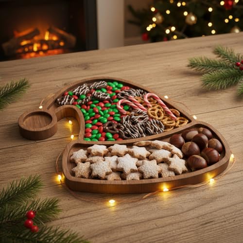 Christmas Tree Serving Tray Charcuterie Board 11.42 x 10.43 Inches C2863