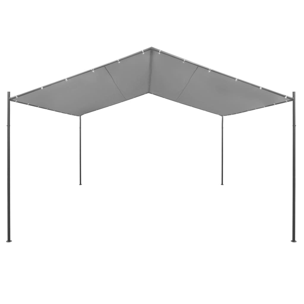 Steel Gazebo 157.5"x157.5"x102.4" Anthracite N261391