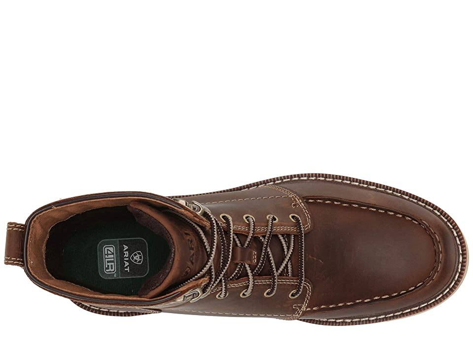 Brown Lace Work Boots U3854