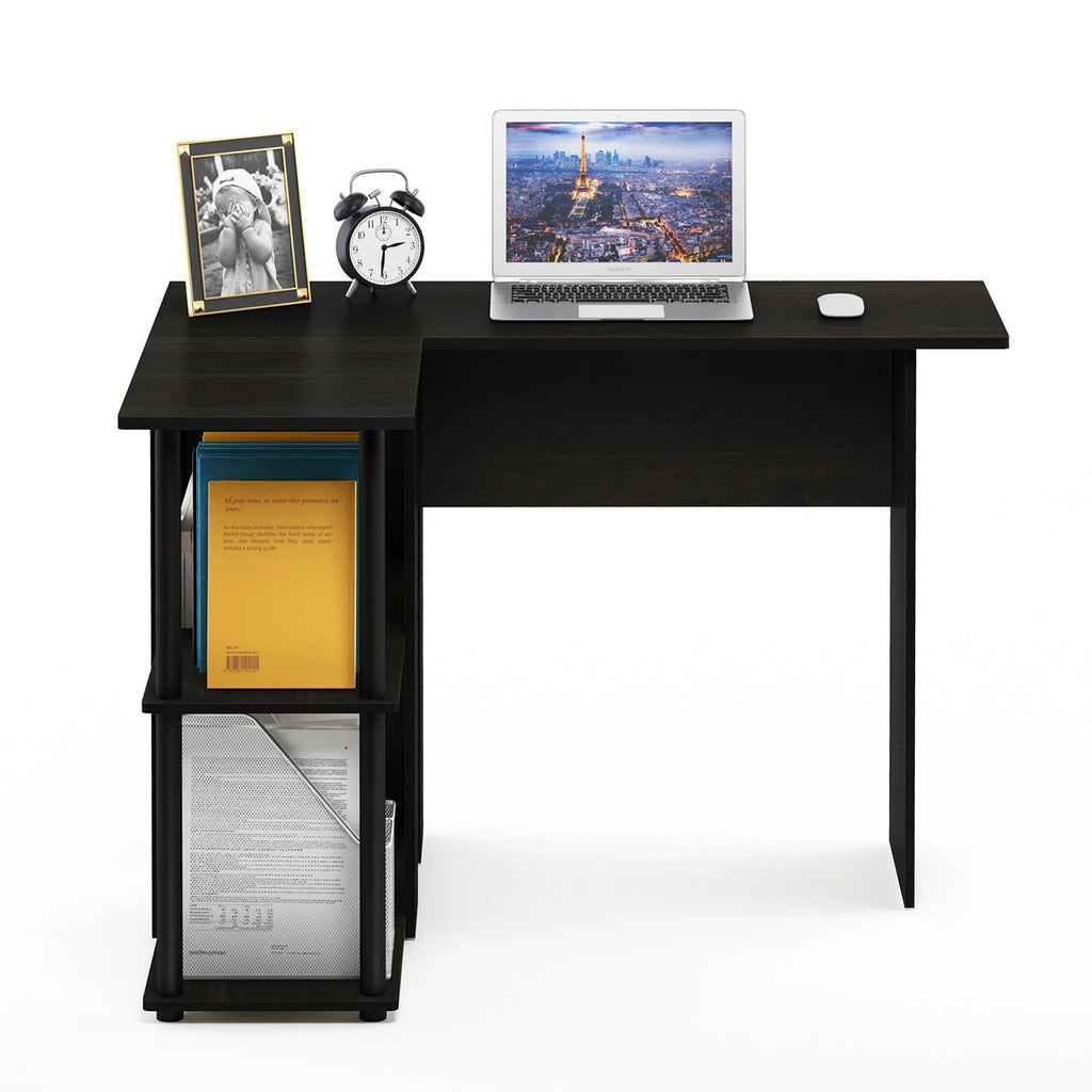 L-Shape Desk with Bookshelf U6356