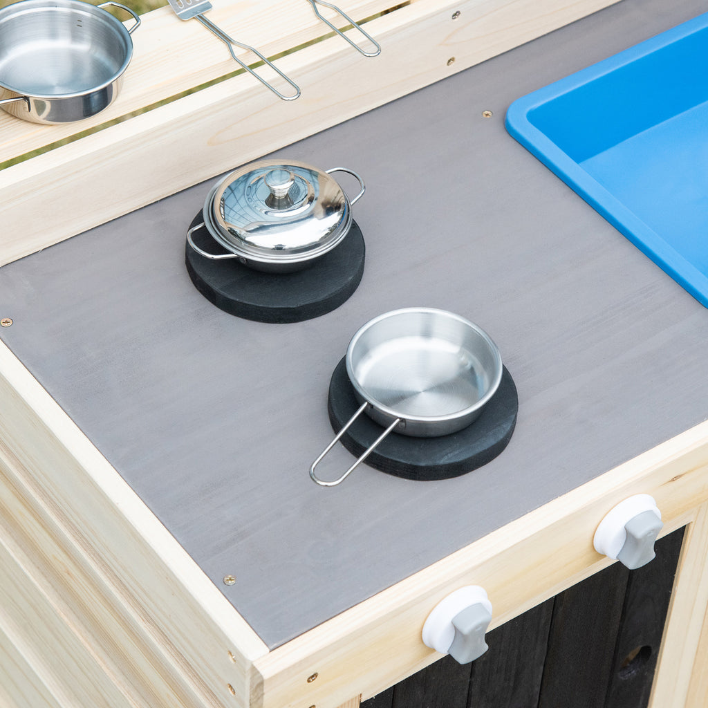 Outdoor Wooden Kitchen Play Set with Removable Sink M581