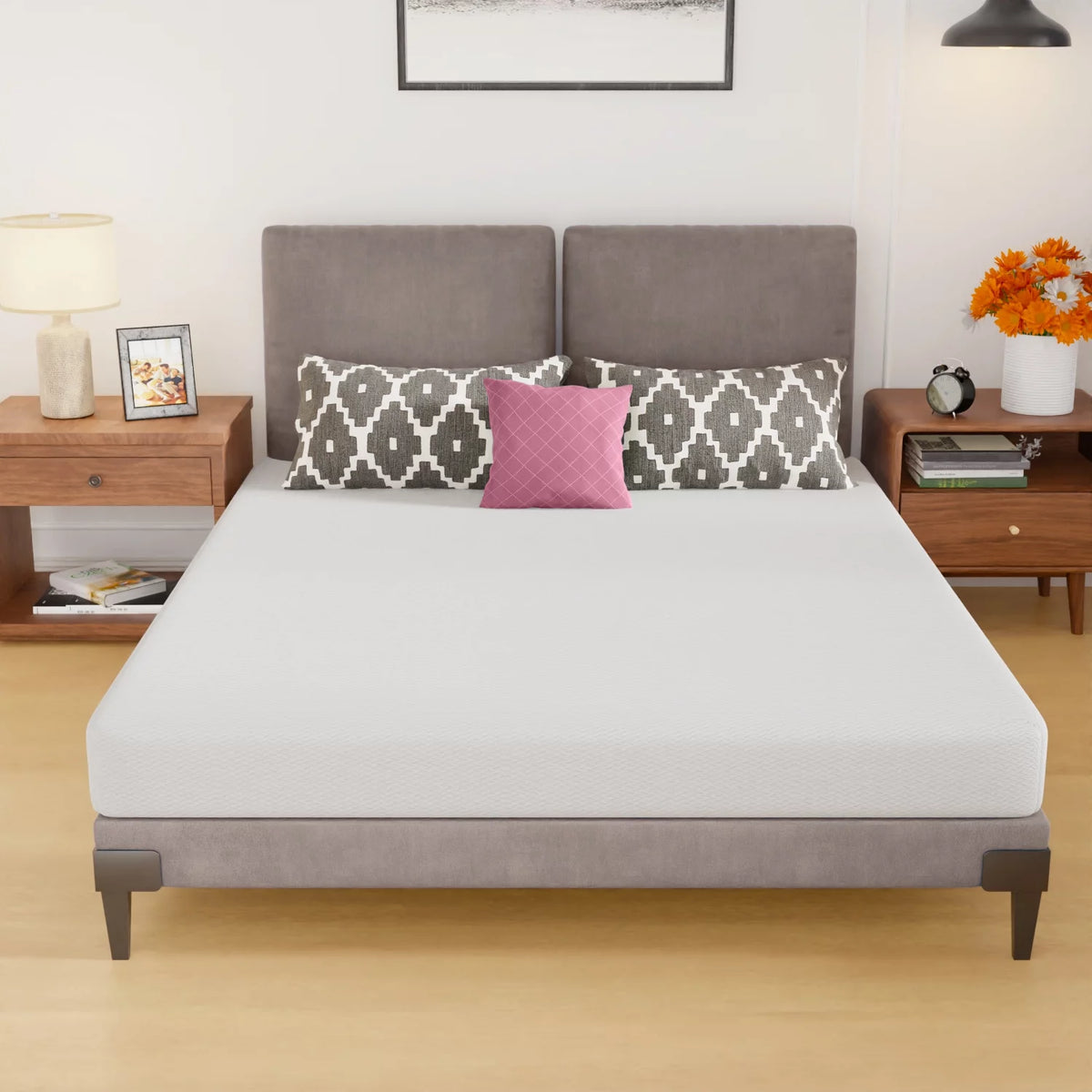 Queen Size 6 Inch Medium-Firm Foam Mattress O588612