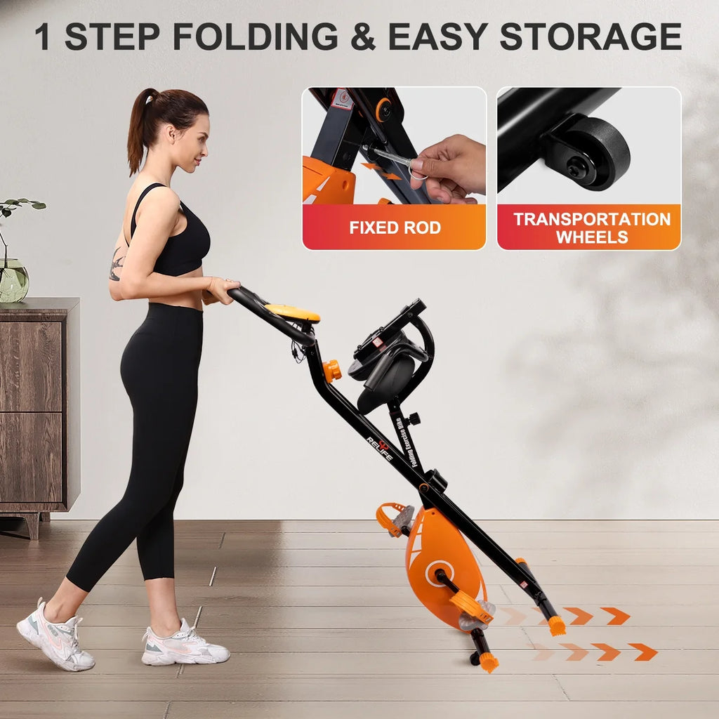 Foldable Exercise Bike Stationary Bike T982989