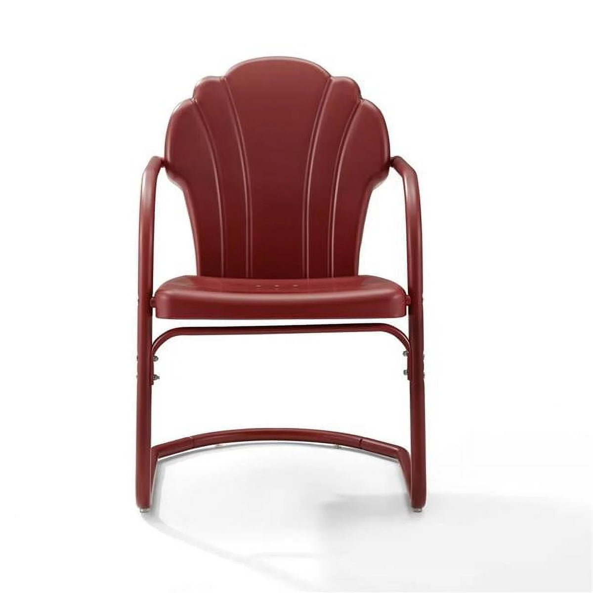 Dark Red Metal Chair Z530