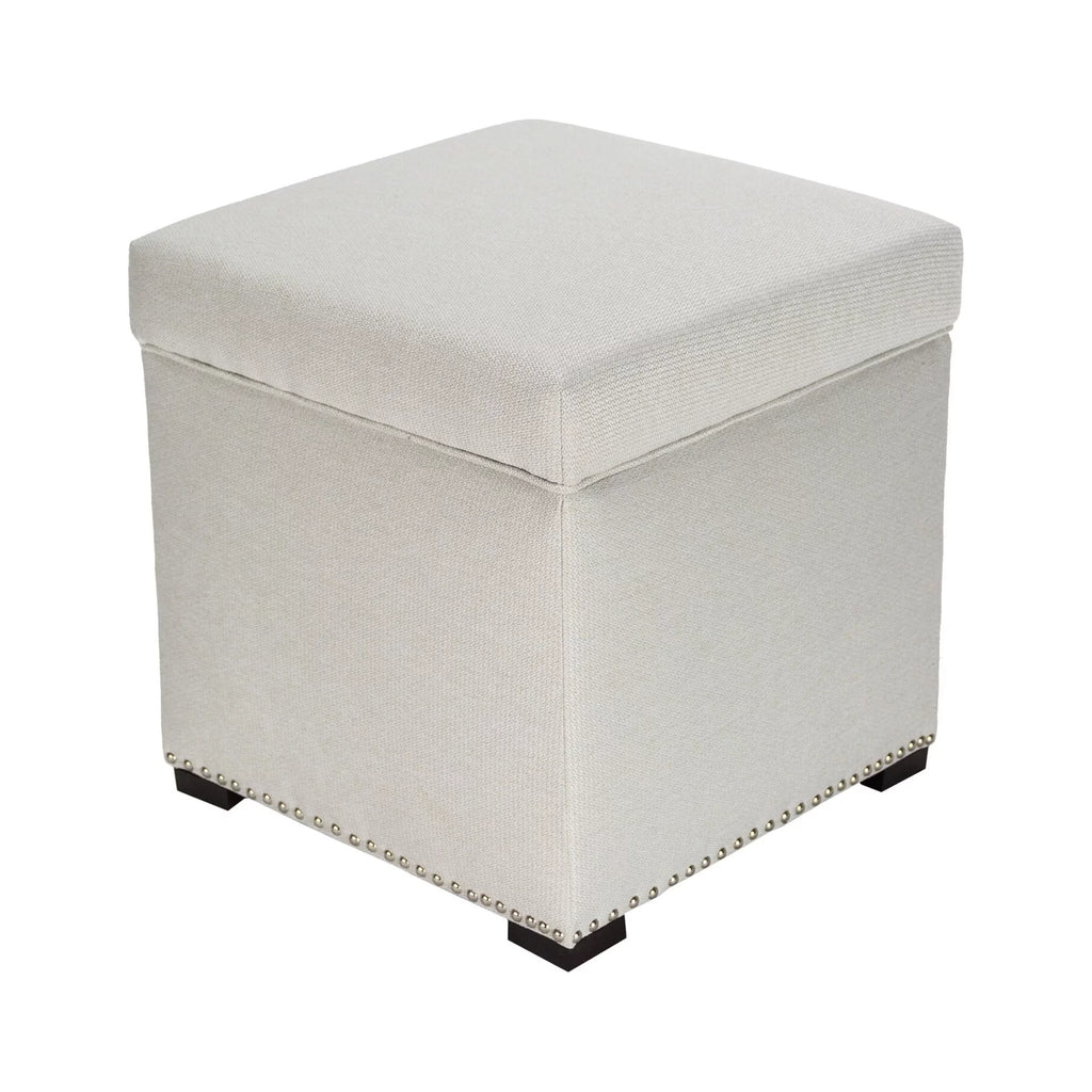 Square Upholstered Storage Ottoman F25969