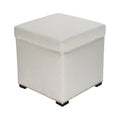 Square Upholstered Storage Ottoman F25969