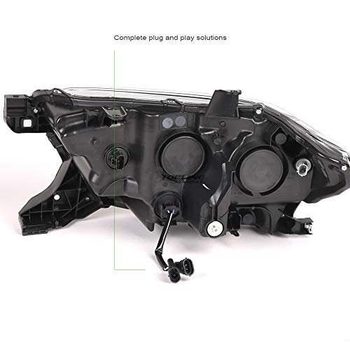 Compatible With 2016-2022 Toyota Tacoma Black Housing Full LED Sequential Quad Projector Headlights V667
