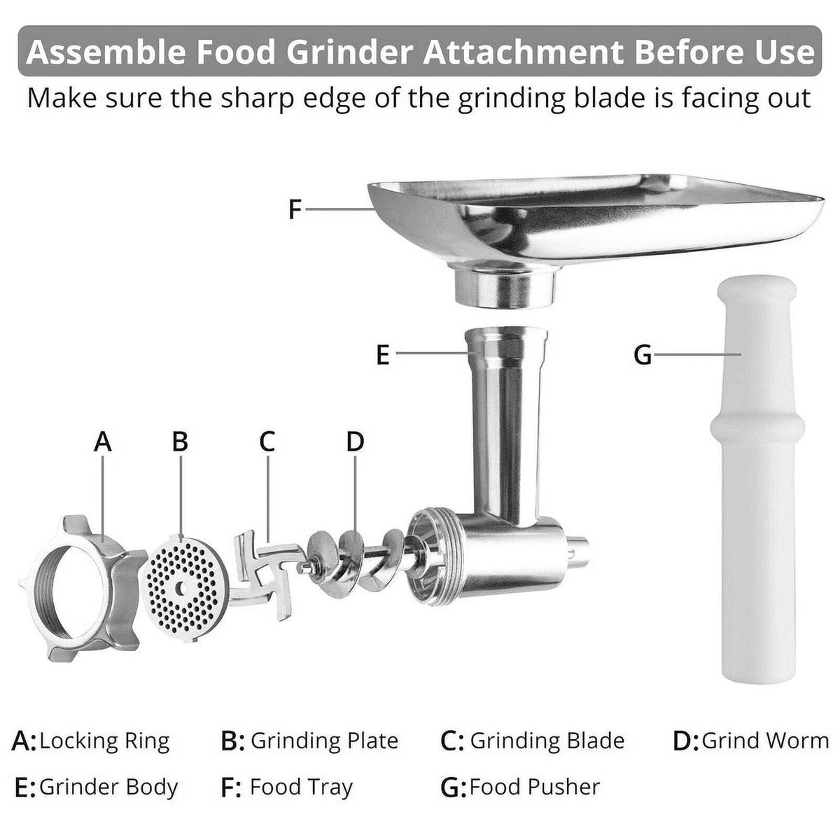 Stainless Steel Sausage Stuffer Attachment V25797