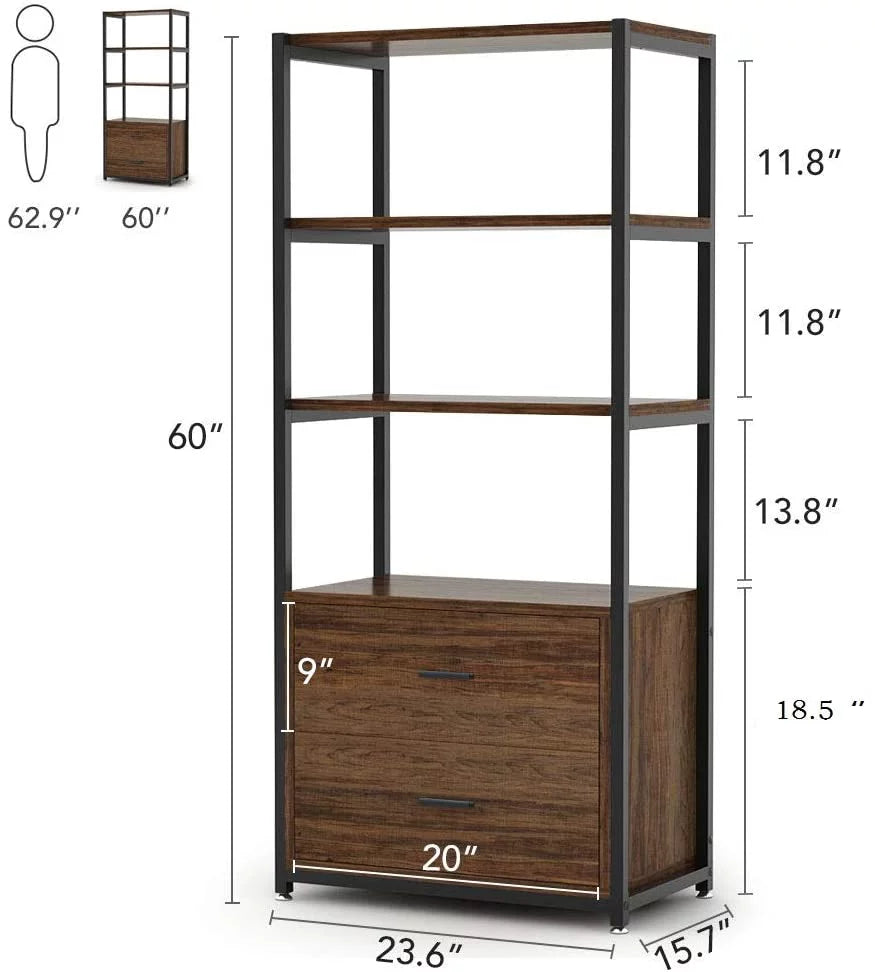 Bookcase with 2 Drawers C866
