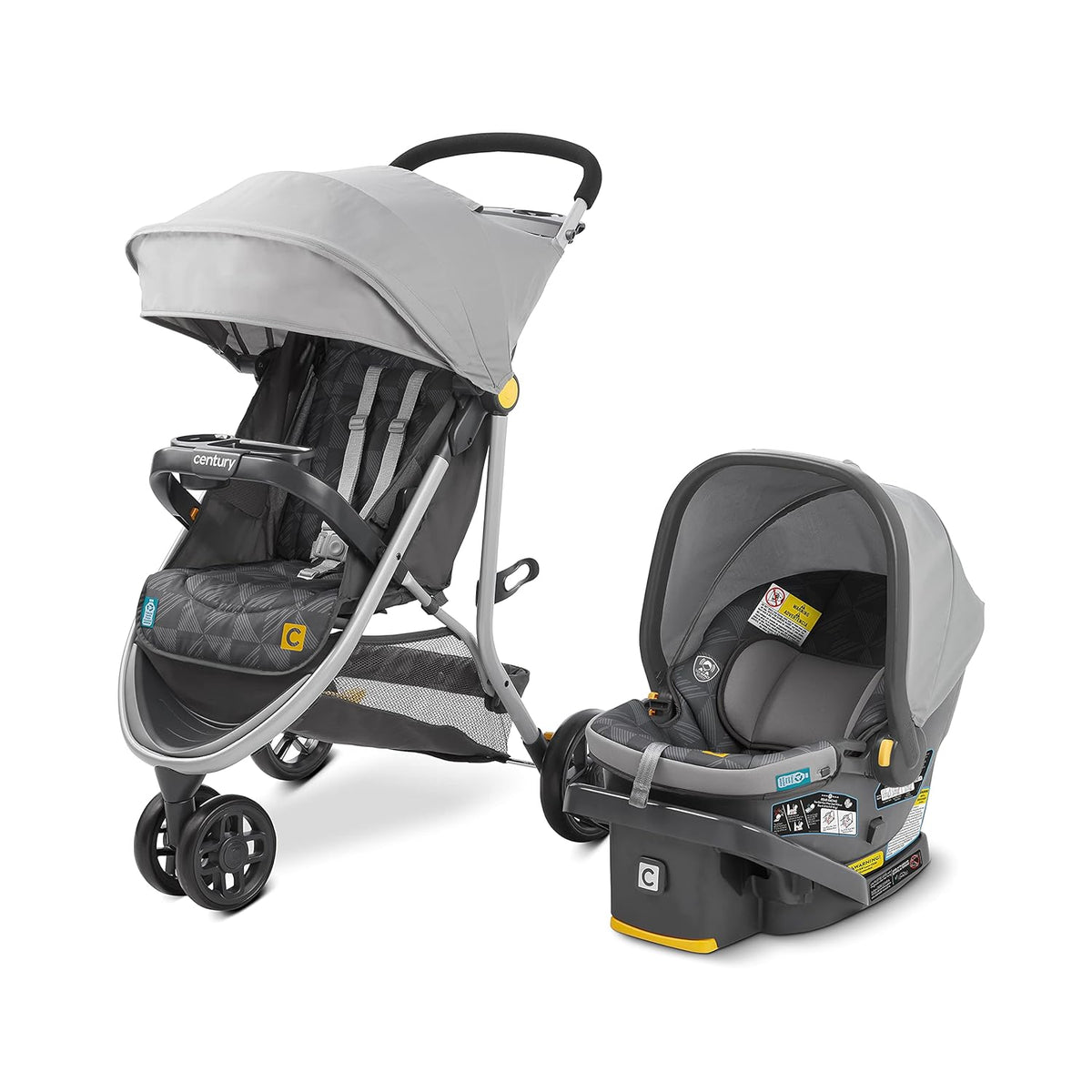 3-Wheel Lightweight Travel System Stroller Combo M32795