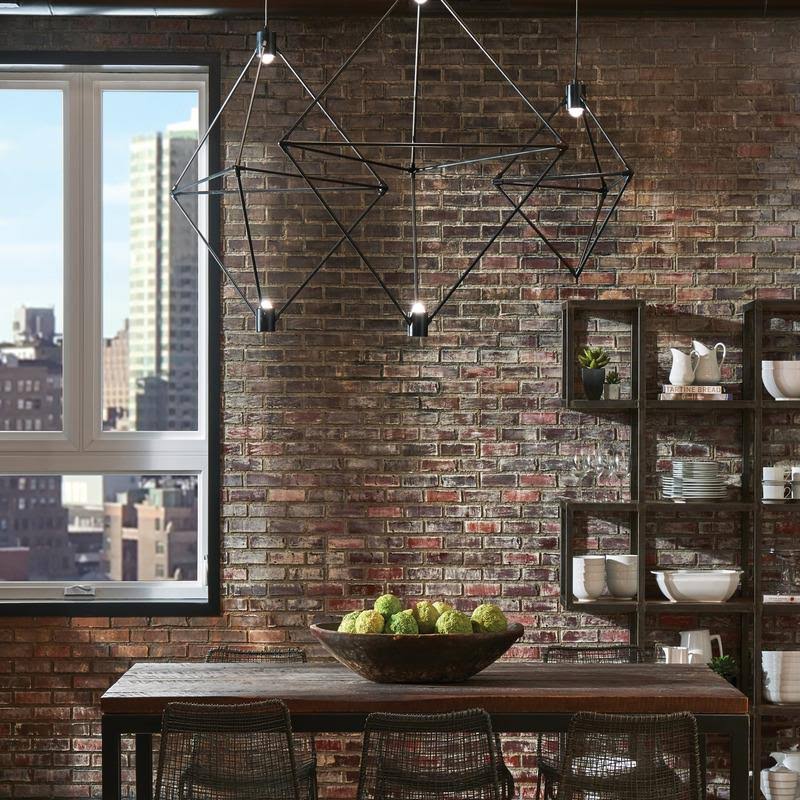 Black LED Chandelier S701165