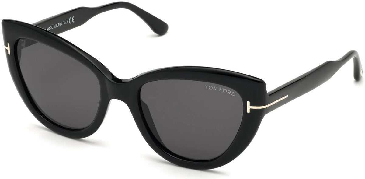 Shiny Black Polarized Sunglasses T733718