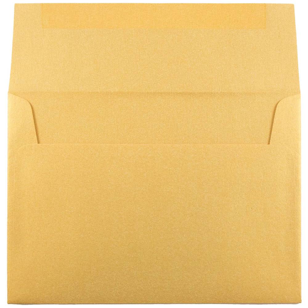 A7 Invitation Envelopes, 5.25 x 7.25, Metallic Gold, 250/Box N852