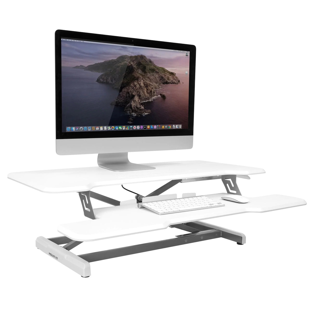 Extra Wide Sit Stand Desk Converter L493678