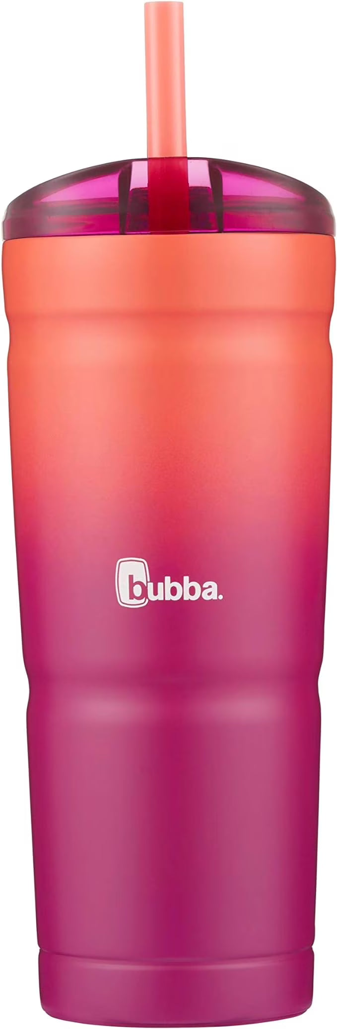 Pink Sorbet Vacuum-Insulated Stainless Steel Tumbler with Lid and Straw, 24oz L949692