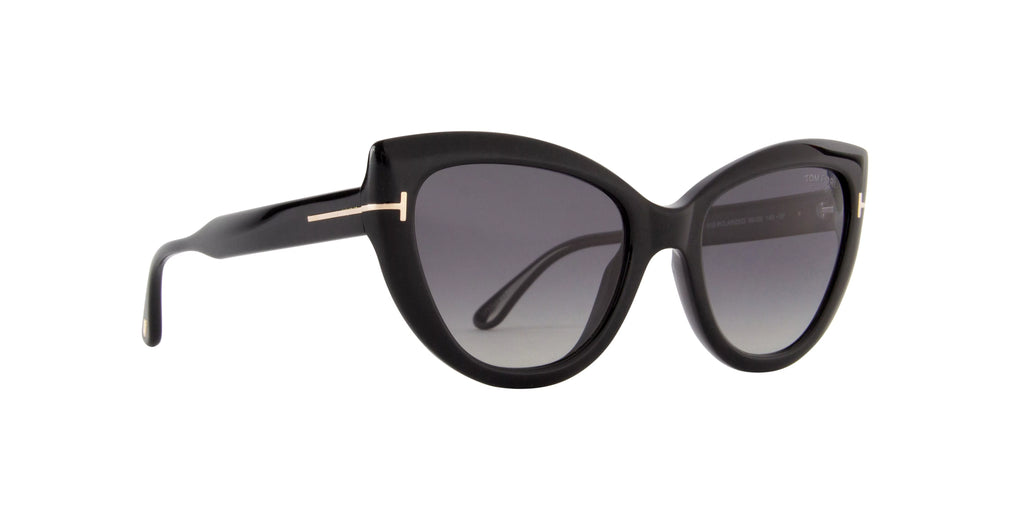 Shiny Black Polarized Sunglasses T733718