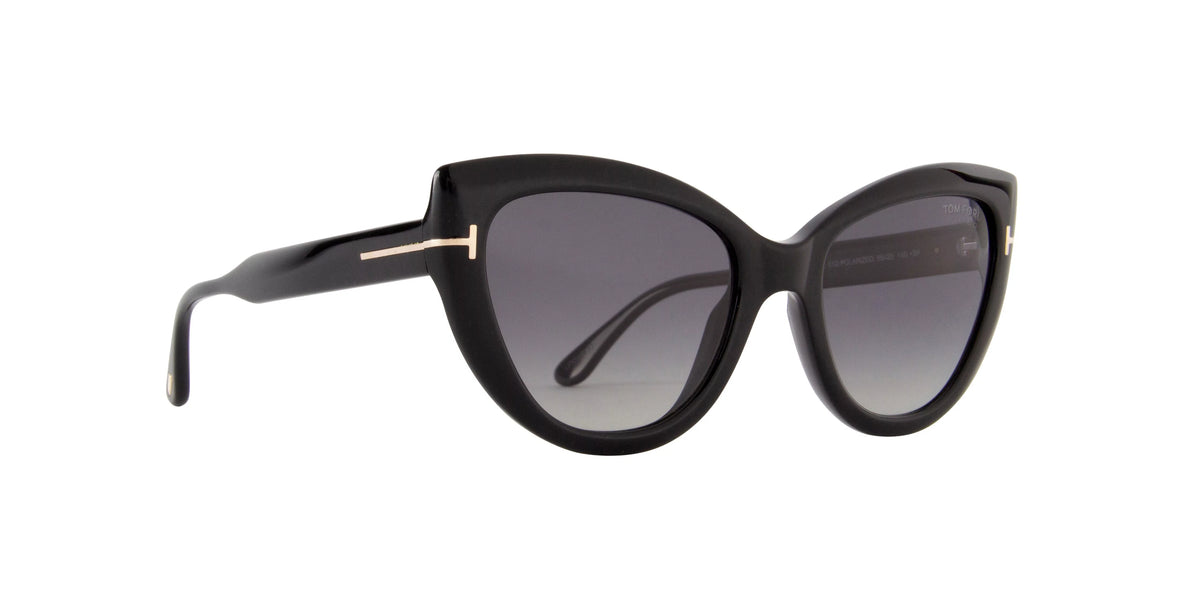 Shiny Black Polarized Sunglasses T733718