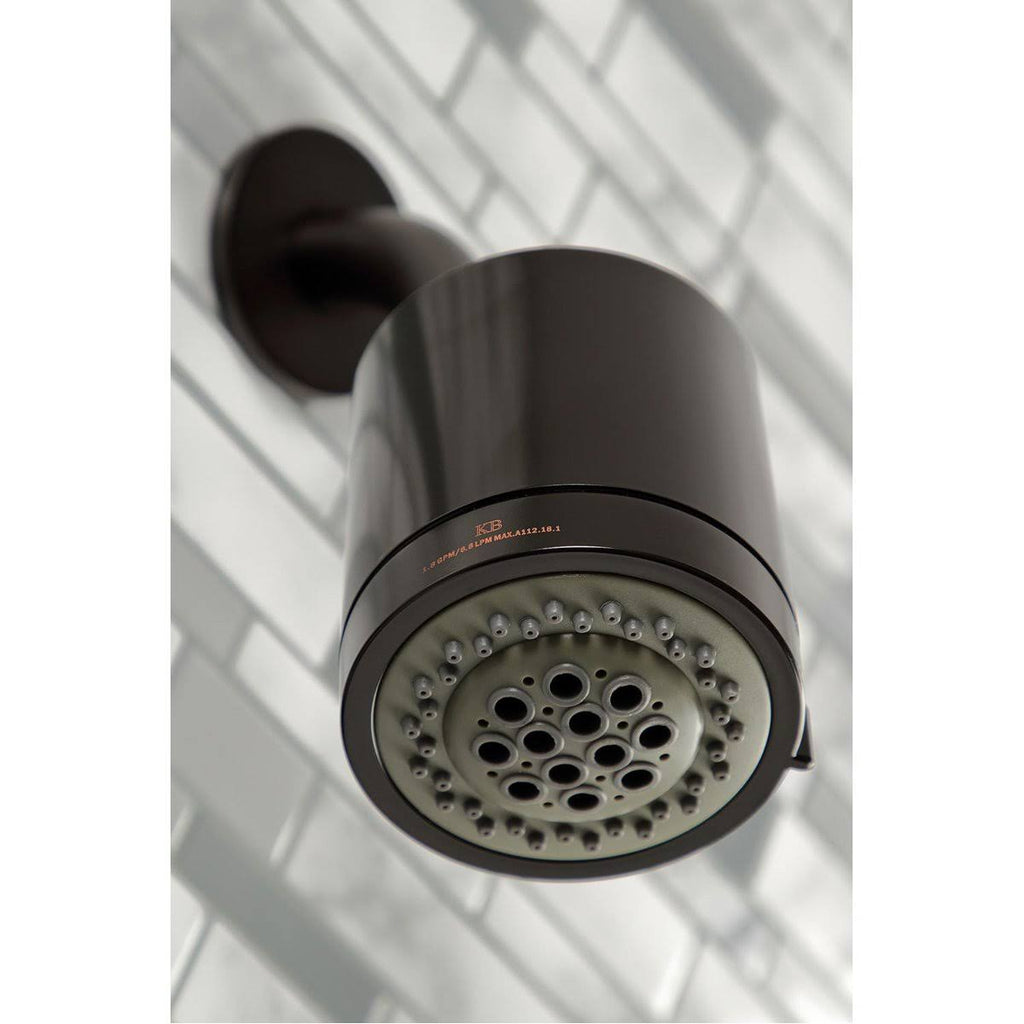 Three Handle Tub and Shower Faucet Matte Black D115943