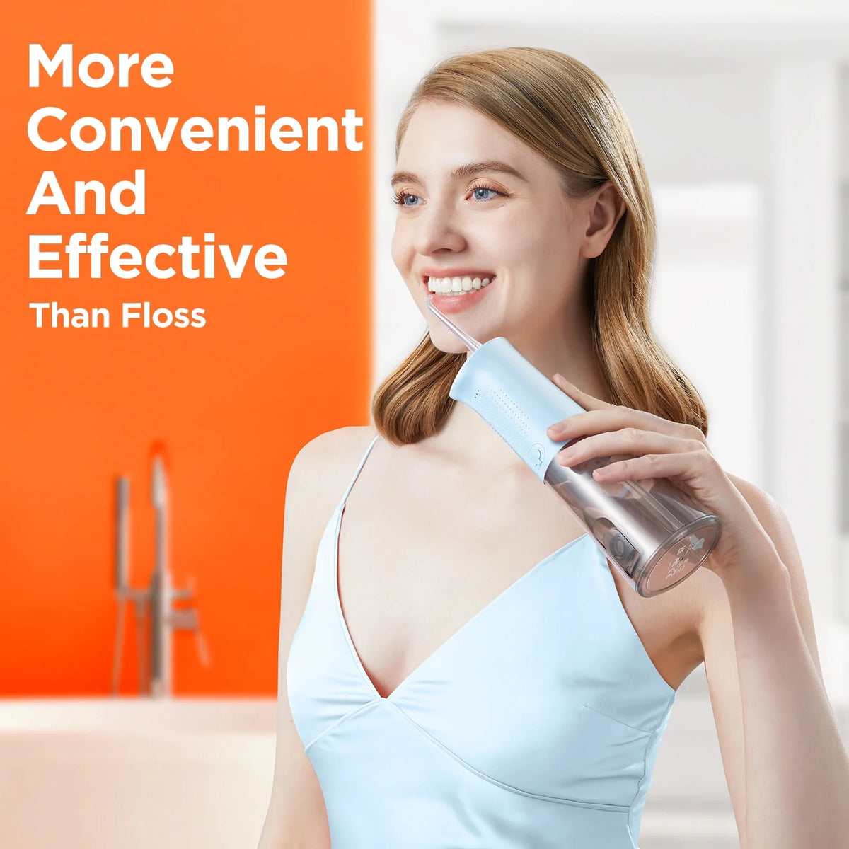 Cordless Water Flosser with 6 Jet Tips O715