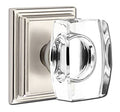 Satin Nickel Crystal Knob Dummy Pair F108799