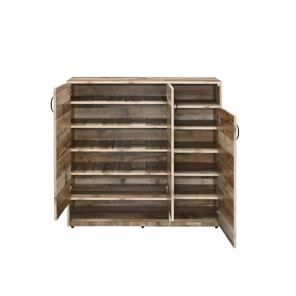 Rustic Gray Oak Cabinet X9828