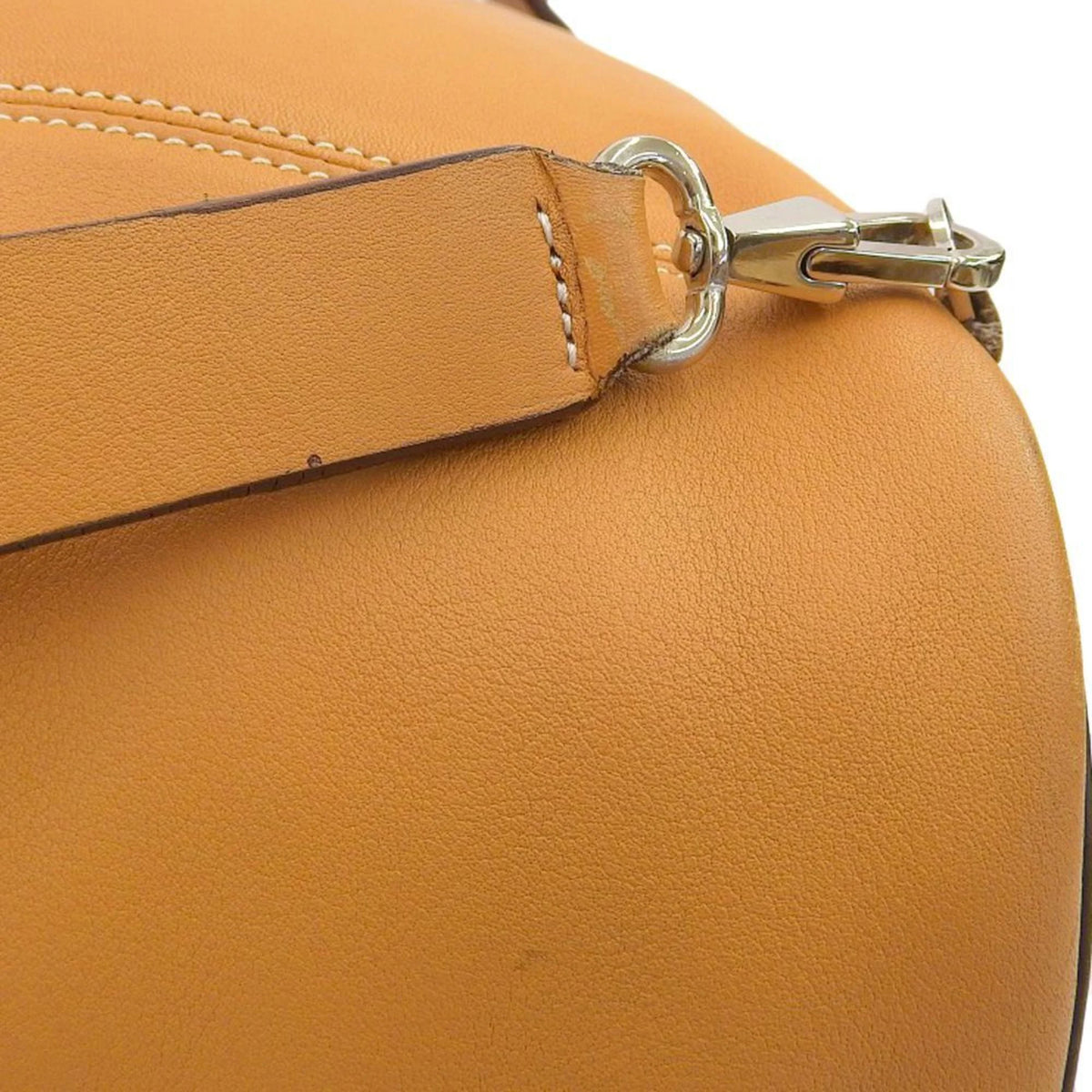 Camel Leather Drawstring Backpack B171