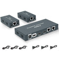 HDMI Extender Splitter 1x2 1080p Over Cat5e/Cat6/Cat7 Ethernet Cable with 2 HDMI Loop Out U98738