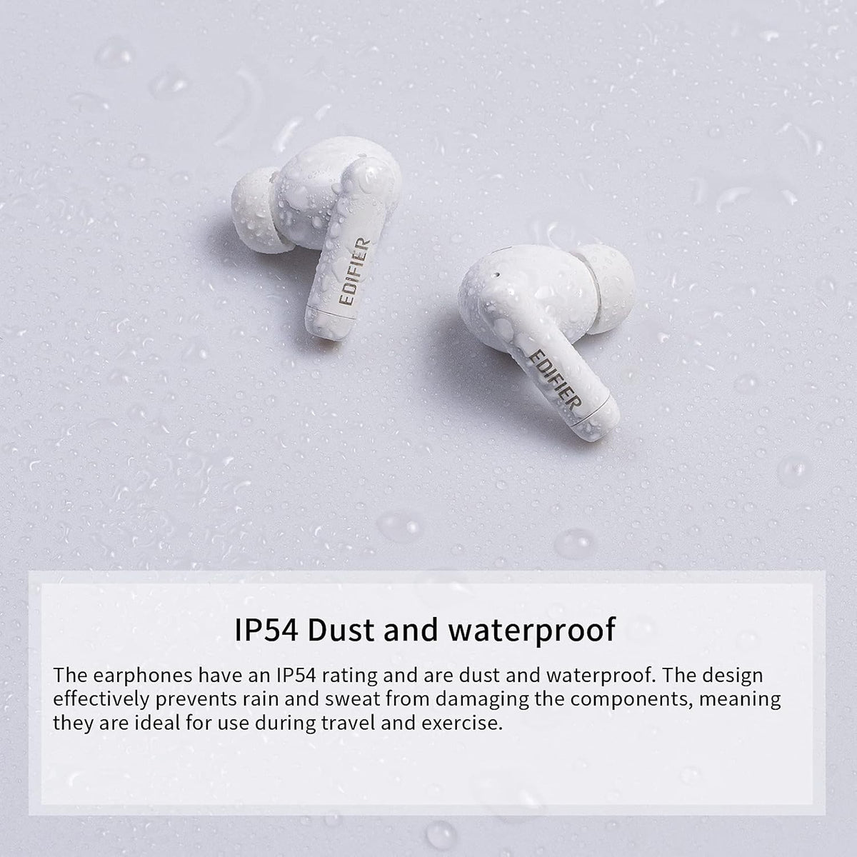 White Hybrid Active Noise Cancelling TWS Wireless Earbuds L320724