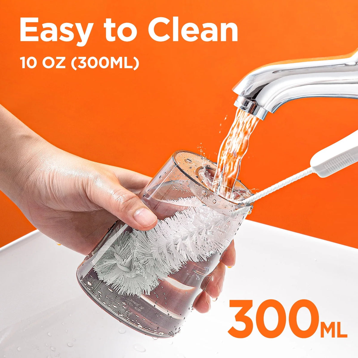 Cordless Water Flosser with 6 Jet Tips O715