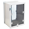 White Double Flap Pet Door for Walls L890