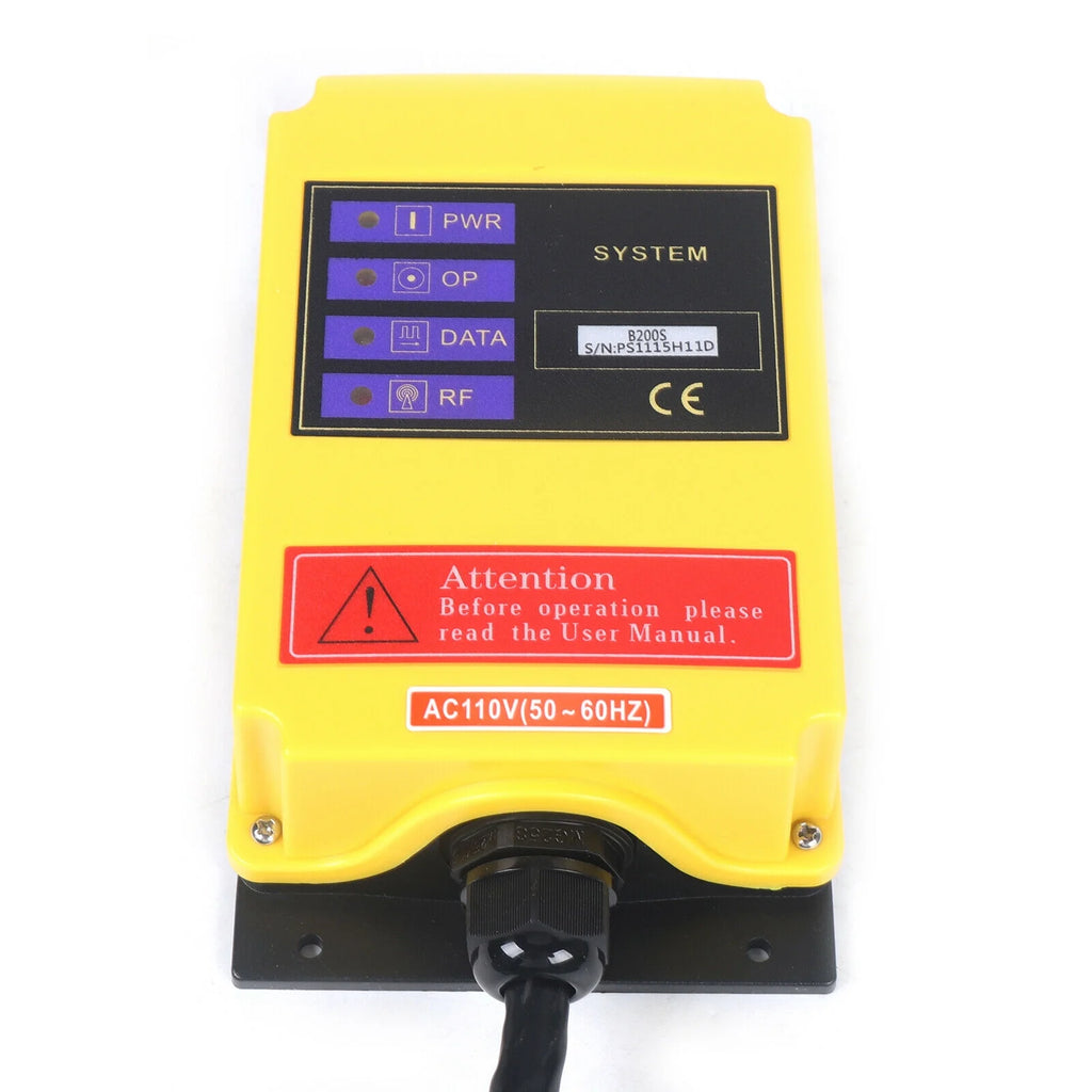 Wireless Lifting Machine 6 Channel 2 Speed Control Hoist Crane Radio Remote Control System 2 Transmitter X916