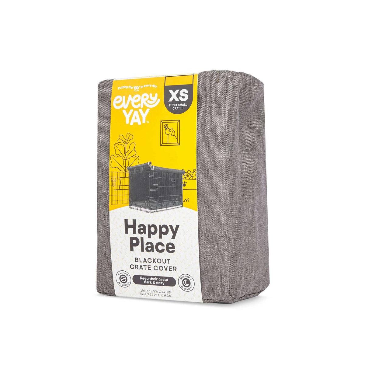 Grey Dog Crate Cover I9504