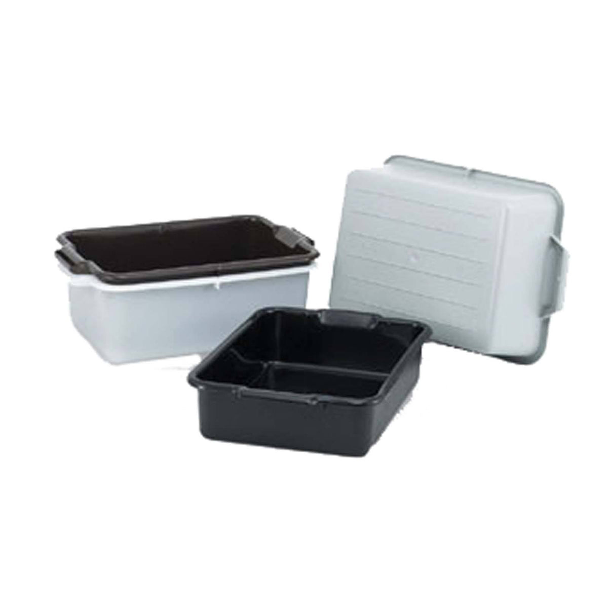 Black 20" x 15" x 5" 1 Compartment Bus Box E611290