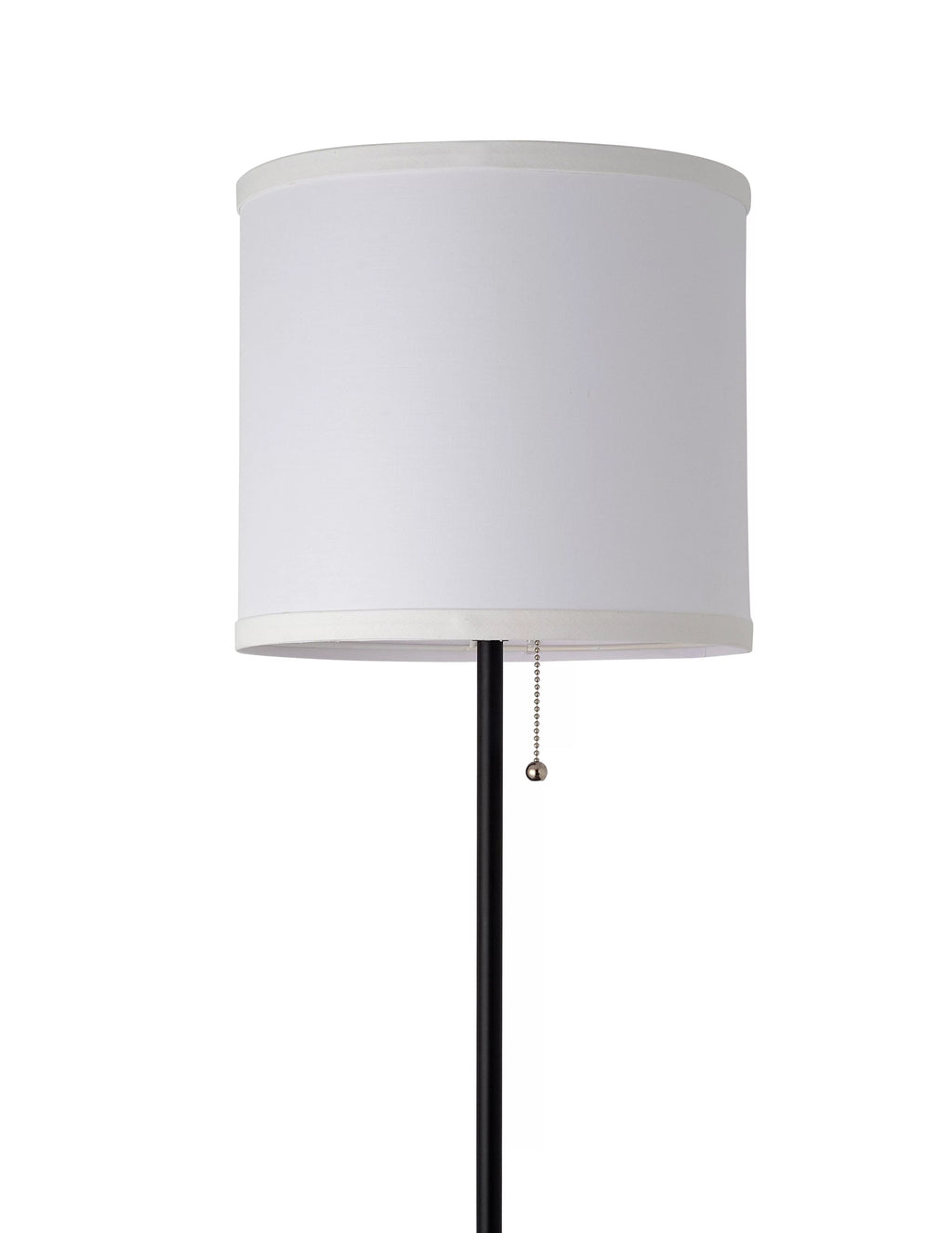 56.5" Shaded Floor Lamp with White Fabric Shade P32565