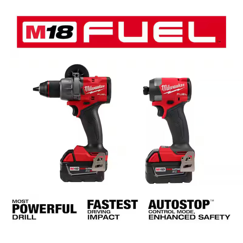 18-Volt Brushless Cordless Hammer Drill & Impact Driver Combo Kit with 50-Piece Bit Set T135