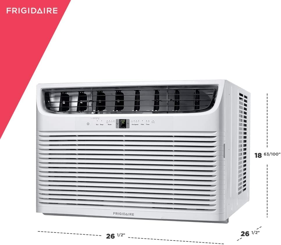 White 8,000 BTU Window-Mounted Slider Casement Air Conditioner Q50498
