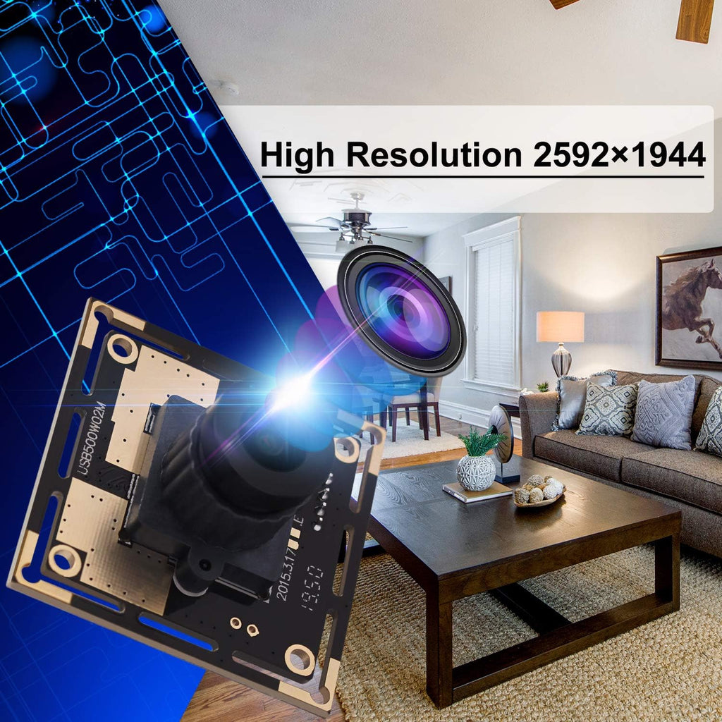 5 Megapixel USB Camera Module with 100 Degree Lens L783
