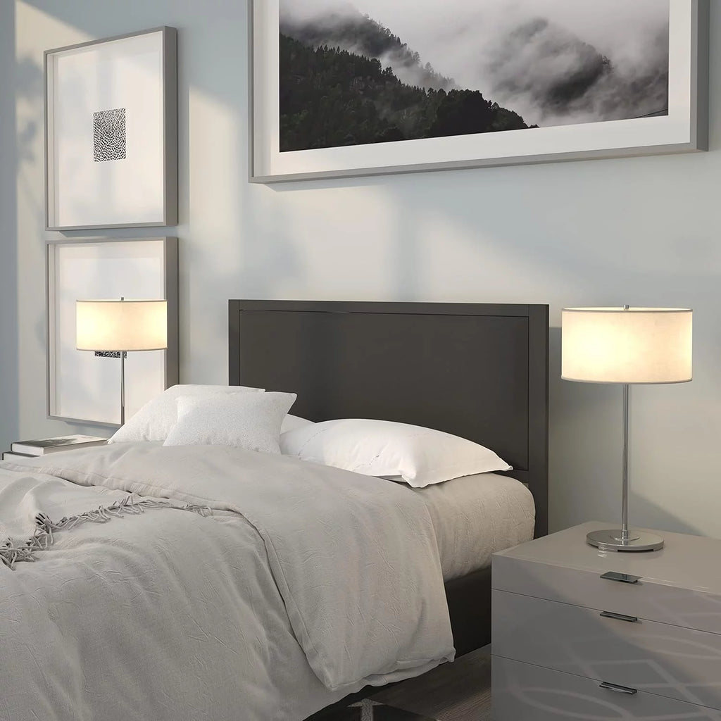 Black Fabric Upholstered Headboard E81322