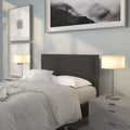 Black Fabric Upholstered Headboard E81322